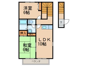 ヴァンヴェール青葉台Ⅱ　Ａの物件間取画像